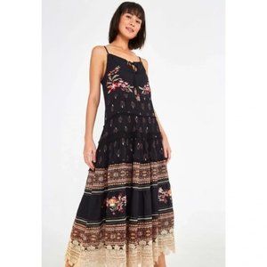 Farm Rio Winter Magic maxi dress, lightly worn